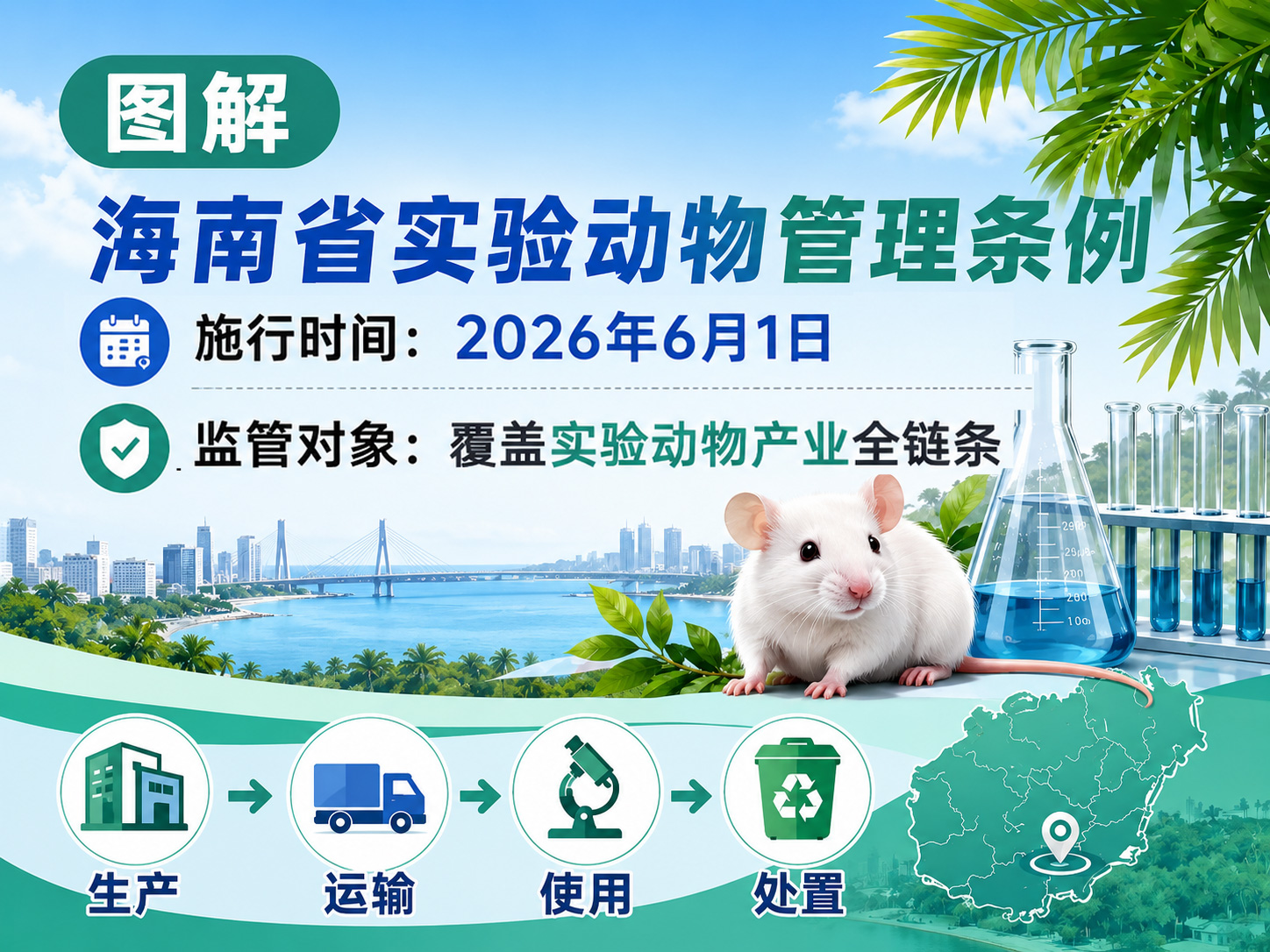 图解《海南省实验动物管理条例》(附:实验动物共享平台信息)