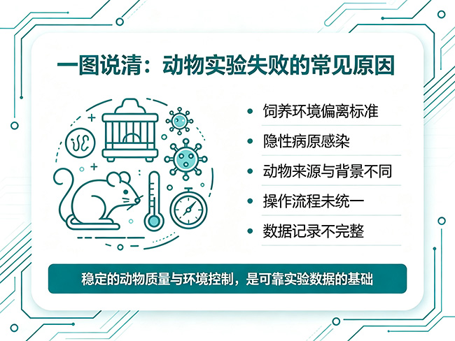 一图说清:动物实验失败的常见原因